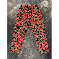 【 LIFE’S A BEACH 】“FLAME” PANTS ( BLACK × ORANGE )