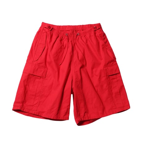 【 IMPRESTORE 】Randy - Ripstop Easy Trousers Shorts ( RED )