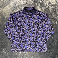 【 LIFE’S A BEACH 】“FLAME” SWING TOP ( BLACK × PURPLE )