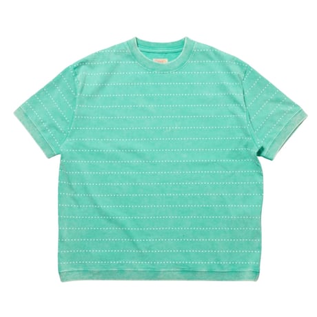【 IMPRESTORE 】Boo★ - Pin★border T-shirt ( KINMIYA BLUE )