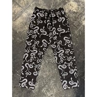 【 LIFE’S A BEACH 】“SNAKE” PANTS ( BLACK × WHITE )