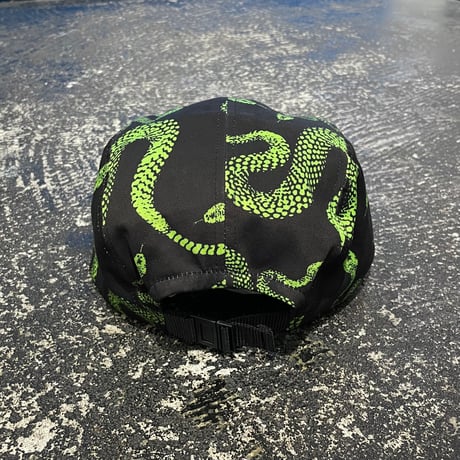 【 LIFE’S A BEACH 】“SNAKE” JET CAP ( BLACK × GREEN )