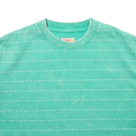 【 IMPRESTORE 】Boo★ - Pin★border T-shirt ( KINMIYA BLUE )