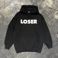 【 SUB POP RECORDS 】“LOSER” HOODED SWEAT SHIRT ( BLACK )