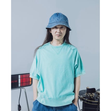 【 IMPRESTORE 】Rosalina - Freedom Sleeve Sweat T-shirt ( KINMIYA BLUE )