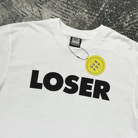 【 SUB POP RECORDS 】“LOSER” S/S T-SHIRT ( WHITE )