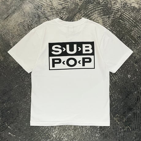 【 SUB POP RECORDS 】“NO COMMENT.” S/S T-SHIRT ( WHITE )