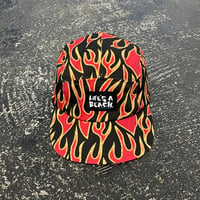 【 LIFE’S A BEACH 】“FLAME” JET CAP ( BLACK × ORANGE )