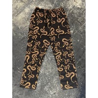 【 LIFE’S A BEACH 】“SNAKE” PANTS ( BLACK × ORANGE )