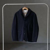 (ORDER) Shawl collar jacket navy corduroy