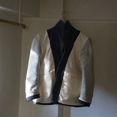 (ORDER) Shawl collar jacket navy corduroy