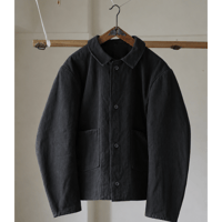 (ORDER)WORK JACKET  本間織布 BLACK