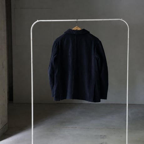 (ORDER) Shawl collar jacket navy corduroy