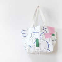 キュービックトートショルダー「construction No.5」Sway
