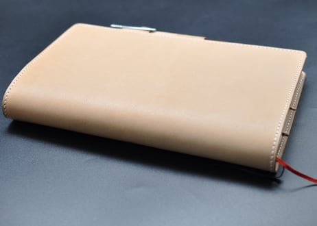 ★送料込み★ジブン手帳革カバー★A5スリムサイズ★栃木レザー　ワイルドヌメ（ナチュラル）★