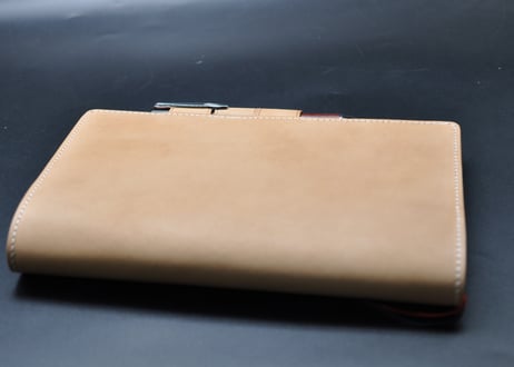 ★送料込み★ジブン手帳革カバー★A5スリムサイズ★栃木レザー　ワイルドヌメ（ナチュラル）★①