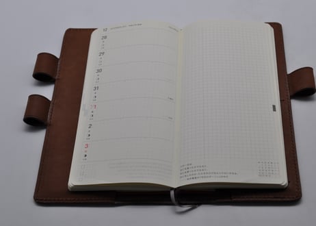 ★送料込み★ほぼ日手帳カバー★weeks★weeks  Mega★栃木レザー　ワイルドヌメ（ブラウン）★