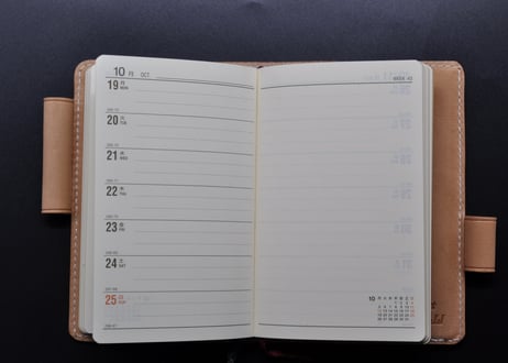 ★送料込み★NOLTY能率手帳 Writes３mini（ライツ３小型版）カバー★栃木レザー　ワイルドヌメ（ナチュラル）★