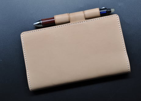 ★送料込み★コクヨ測量野帳　本革カバー★栃木レザー　ワイルドヌメ（ナチュラル）★