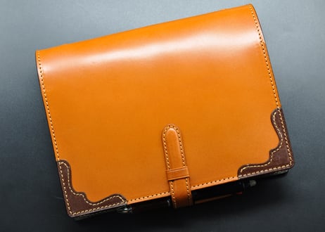 ★送料無料★システム手帳★Ａ５★リング２５ｍｍ★栃木レザーオイルサドル(キャメル）特A★