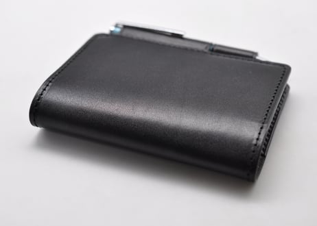 ★送料込み★本革手帳（ノート）カバー★A7サイズ★栃木レザー　ピット本ヌメ（ブラック）★