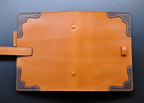 ★送料込み★システム手帳★バイブルサイズ★リング２5mm★栃木レザー　オイルサドル（キャメル）特A★