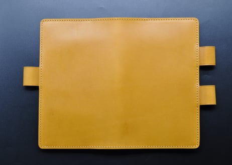 ★送料無料★コクヨ測量野帳カバー★栃木レザー　ピット本ヌメ（キャメル）★