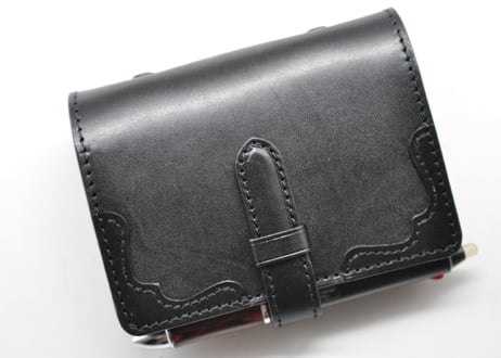 ★送料込み★システム手帳★ミニ６サイズ★リング20ｍｍ★栃木レザー　オイルサドル（ブラック）特A★