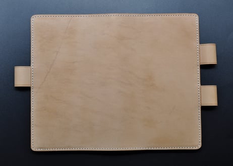 ★送料込み★コクヨ測量野帳　本革カバー★栃木レザー　ワイルドヌメ（ナチュラル）★
