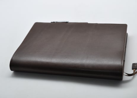 ★送料込み★本革手帳カバー★A5サイズ★ほぼ日手帳カズン、NOLTY A5ウィークリーなど★栃木レザー　ピット本ヌメ（チョコ）特A★