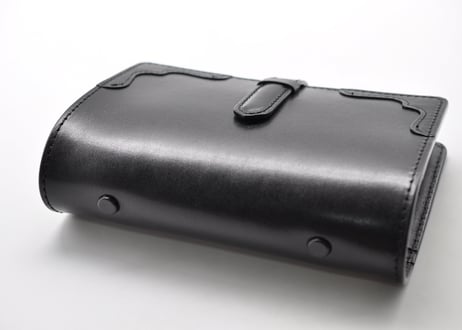 ★送料込み★システム手帳★バイブル★リング内径２5ｍｍ★栃木レザー　オイルサドル（ブラック）特A★