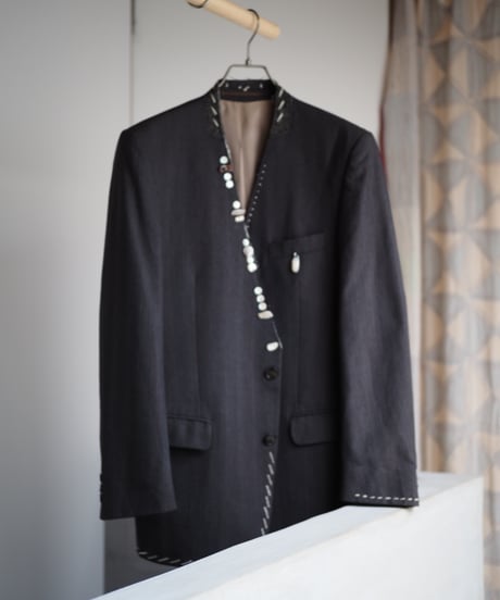 many many buttons revive JK -06- gray stripe