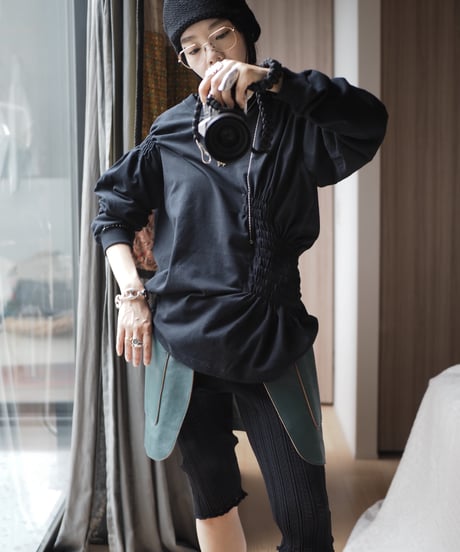 shirring LS Tee