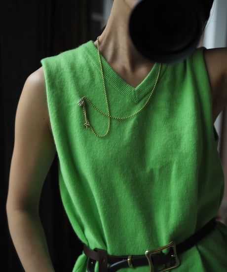 SKi stock broach necklace