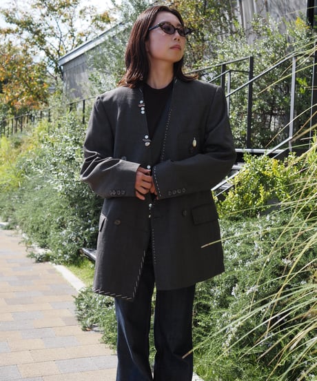 many many buttons revive JK -02- charcoal check