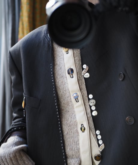 many many buttons revive JK -09- black stripe