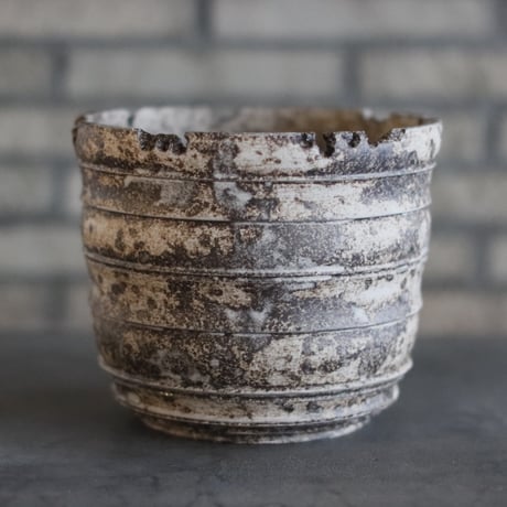 TAKERO POT｜白錆 (6.5号) no.1025-14