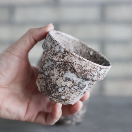 YAMABACHI ver. takero pot / 錆(白灰黒) / 3pieces (3号) no.1024-106