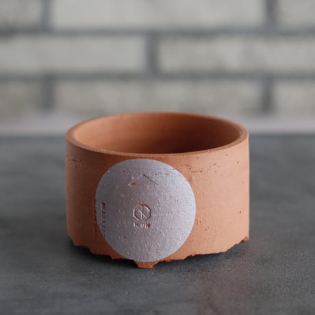 N/OH｜TERRACOTTA MIX / BASiC POT-CYLINDER-LOW / +Moon / SS (3.5号)  no.726-63
