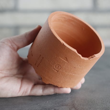 N/OH｜TERRACOTTA MIX / BASiC POT-CYLINDER-MID / SS (3.5号)  no.726-68