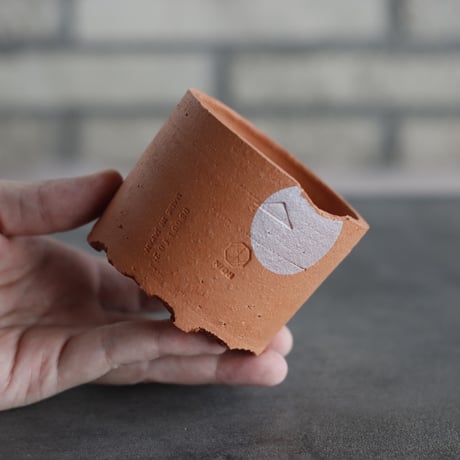 N/OH｜TERRACOTTA MIX / BASiC POT-CYLINDER-MID / +Moon / XS (2.5号)  no.726-56