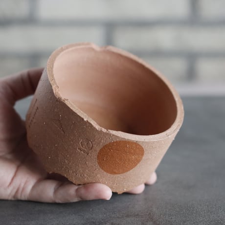 N/OH｜TERRACOTTA MIX / BASiC POT-CYLINDER-LOW / +Moon / SS (3.5号)  no.726-62