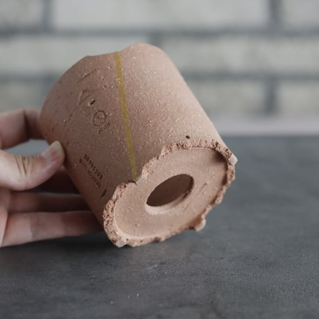 N/OH｜TERRACOTTA MIX / BASiC POT-CYLINDER-HIGH / +Line / SS (3号)  no.726-69