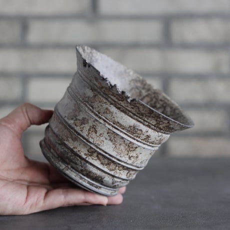 TAKERO POT｜白錆 (4.5号) no.1025-63