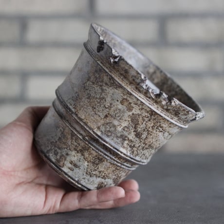 TAKERO POT｜白錆 (4.5号) no.1025-62