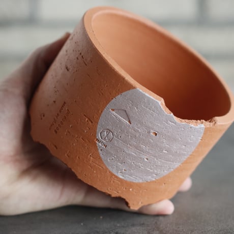 N/OH｜TERRACOTTA MIX / BASiC POT-CYLINDER-MID / +Moon / S (4.5号)  no.726-78