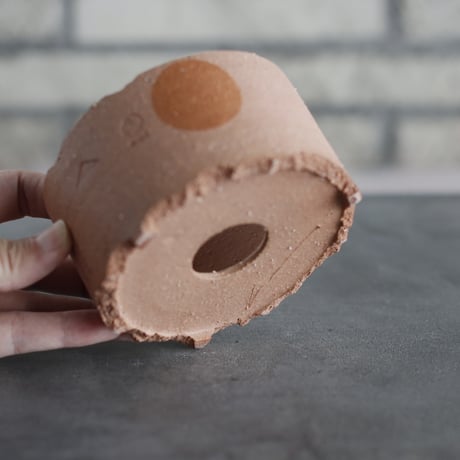 N/OH｜TERRACOTTA MIX / BASiC POT-CYLINDER-LOW / +Moon / SS (3.5号)  no.726-62
