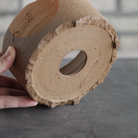 N/OH｜TERRACOTTA MIX / BASiC POT-CYLINDER-LOW / +Moon / S (4.5号)  no.726-74