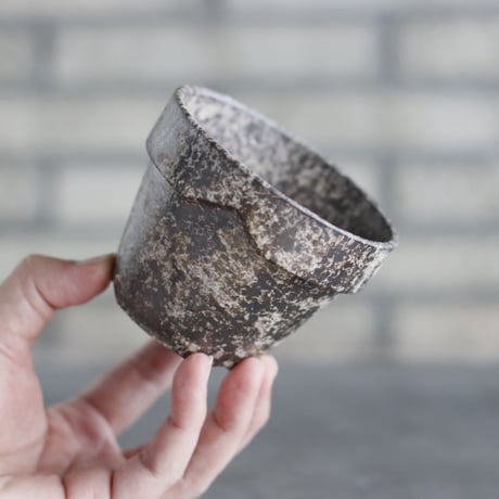 YAMABACHI ver. takero pot / 錆(白灰黒) / 3pieces (3号) no.1024-106