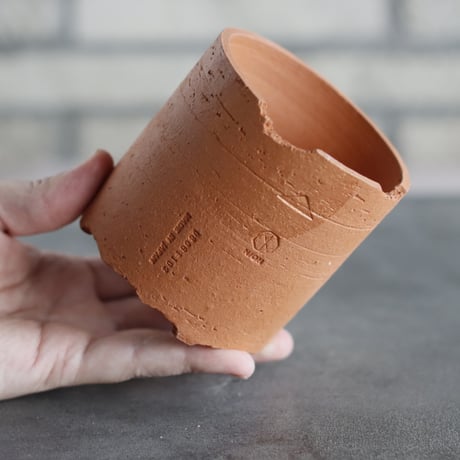 N/OH｜TERRACOTTA MIX / BASiC POT-CYLINDER-HIGH / +Moon / SS (3号)  no.726-72